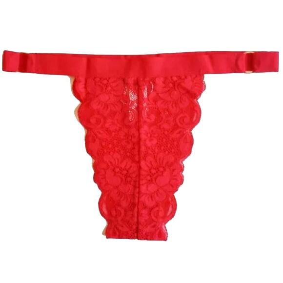 We Are HAH Red Siren Gettin' Cheeky Lace Panty Size XS/S - Picture 6 of 8